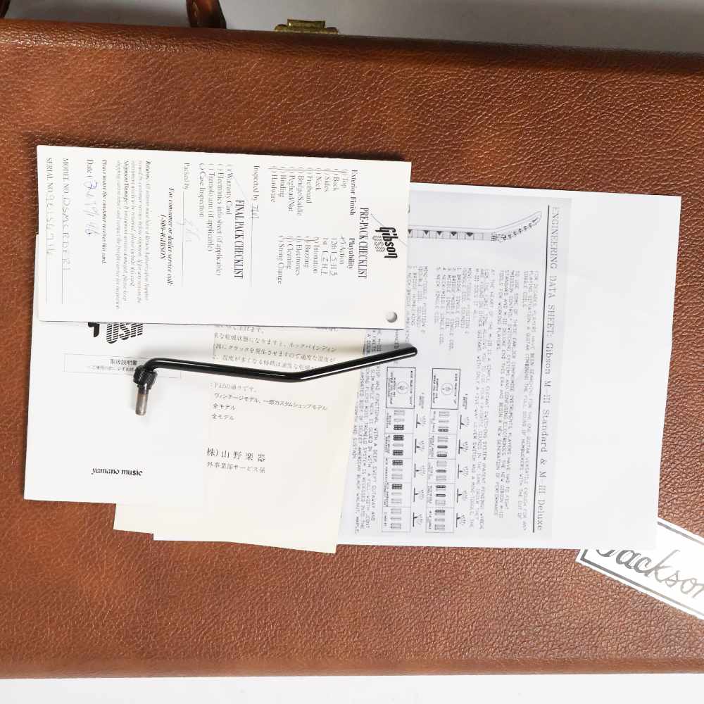 【中古】 エレキギター Gibson M-III Standard Candy Apple Red 1996年製 ギブソン M3 レアモデル 付属品画像