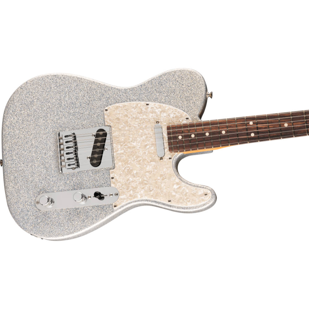 Fender フェンダー 75th Anniversary Player II Telecaster Diamond Dust Sparkle エレキギター テレキャスター ボディ斜めアングル画像