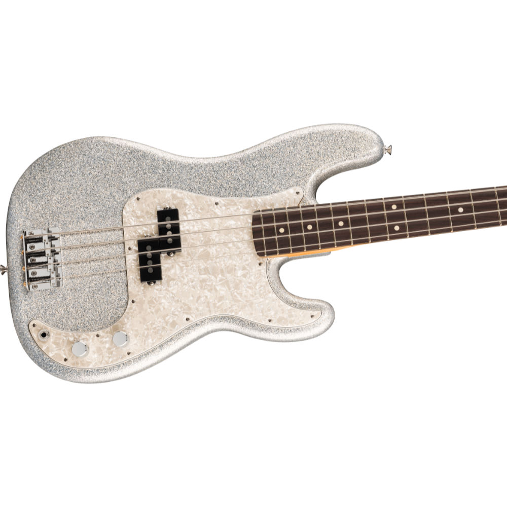 Fender フェンダー 75th Anniversary Player II Precision Bass Diamond Dust Sparkle エレキベース プレシジョンベース ボディ斜めアングル画像