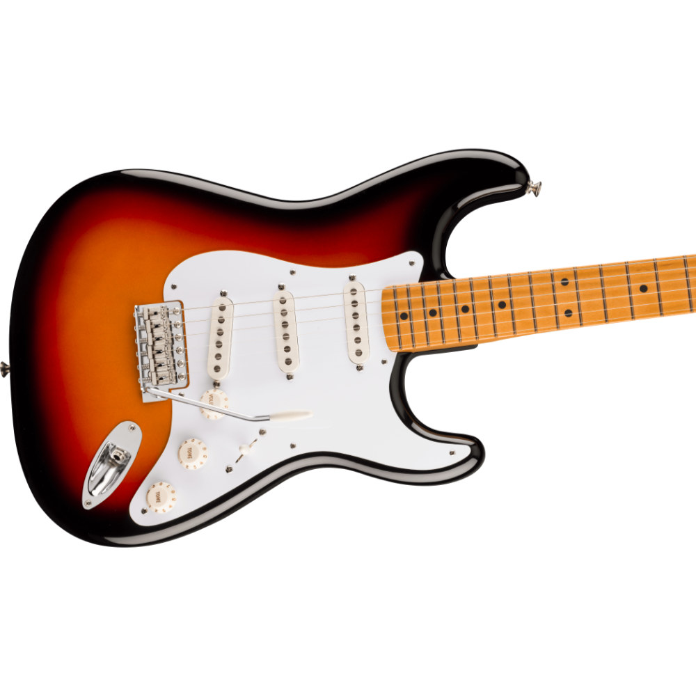 Fender フェンダー Vintera III Late ’50s Stratocaster MN 3-Color Sunburst エレキギター ストラトキャスター ボディ斜めアングル画像