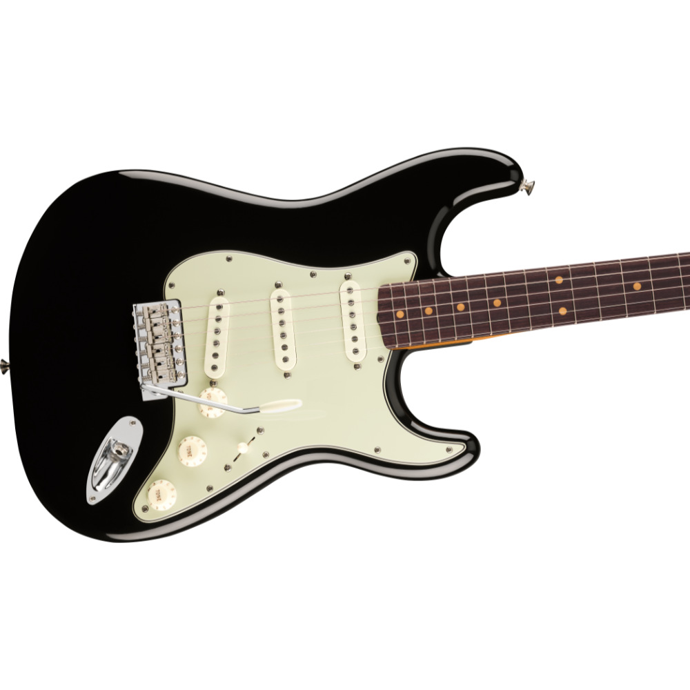 Fender フェンダー Vintera III Early ’60s Stratocaster RW Black エレキギター ストラトキャスター ボディ斜めアングル画像
