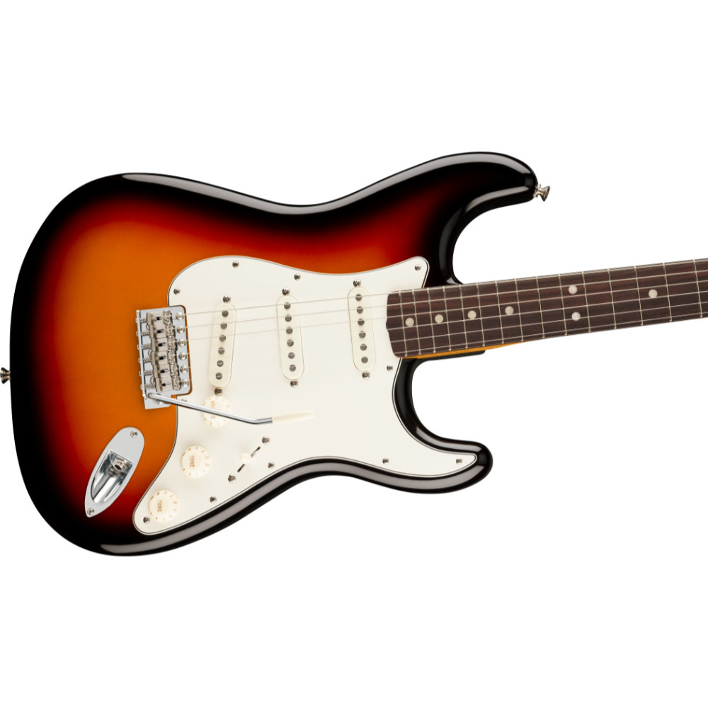 Fender フェンダー Vintera III Late ’60s Stratocaster RW 3-Color Sunburst エレキギター ストラトキャスター ボディ斜めアングル画像