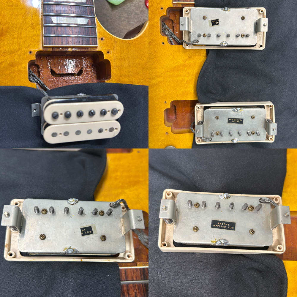 【中古】 エレキギター Gibson Custom Shop Historic Collection 1958 Les Paul Standard Reissue Hand Selected Lemon Burst 2019年製 超軽量 3.76kg ギブソン カスタムショップ ハンドセレクト 内部