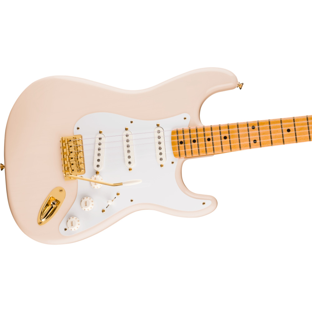 Fender フェンダー Limited Edition Vintera III Late ’50s Stratocaster MN White Blonde エレキギター ストラトキャスター ボディ斜めアングル画像
