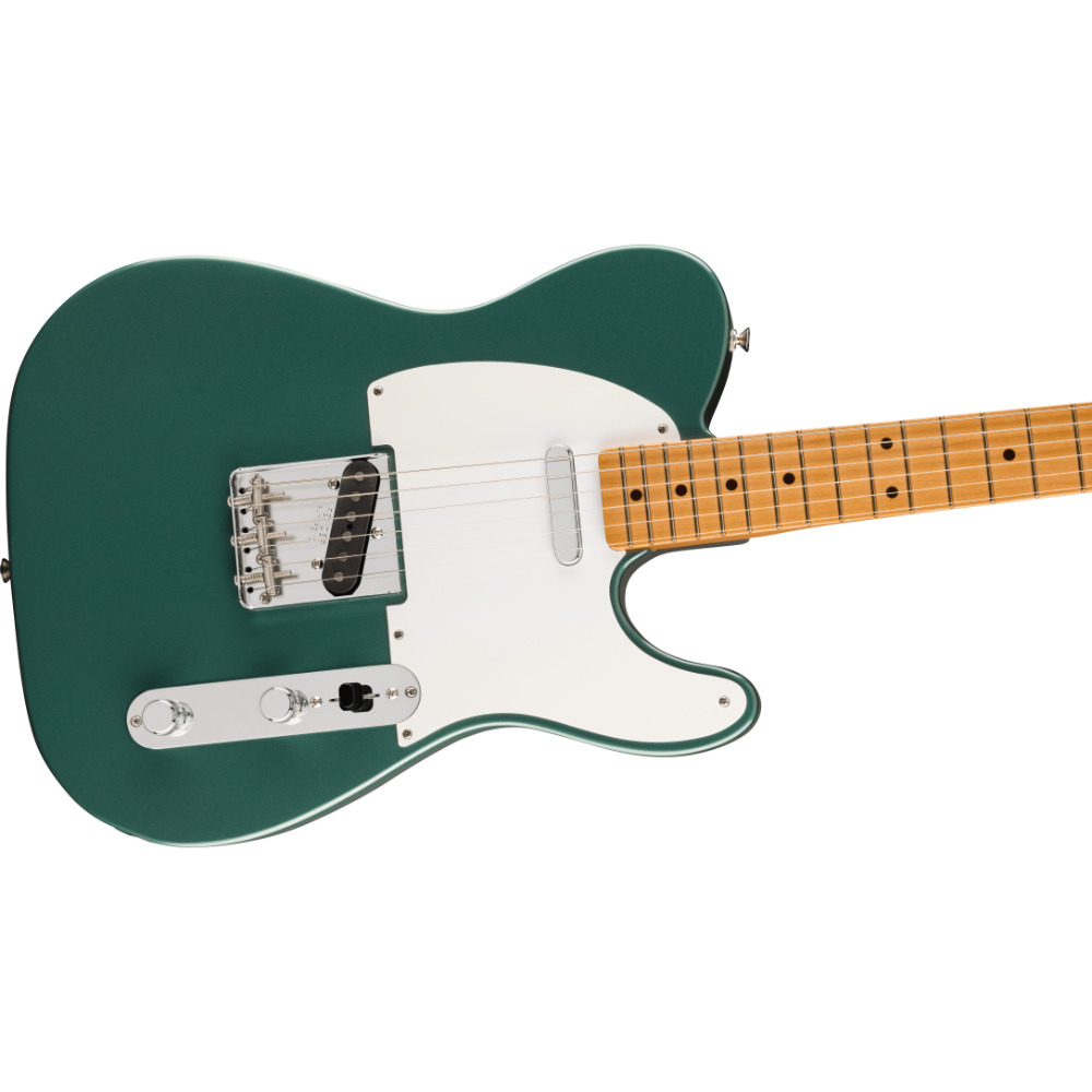Fender フェンダー Vintera III Late ’50s Telecaster MN Sherwood Green Metallic エレキギター テレキャスター ボディ斜めアングル画像