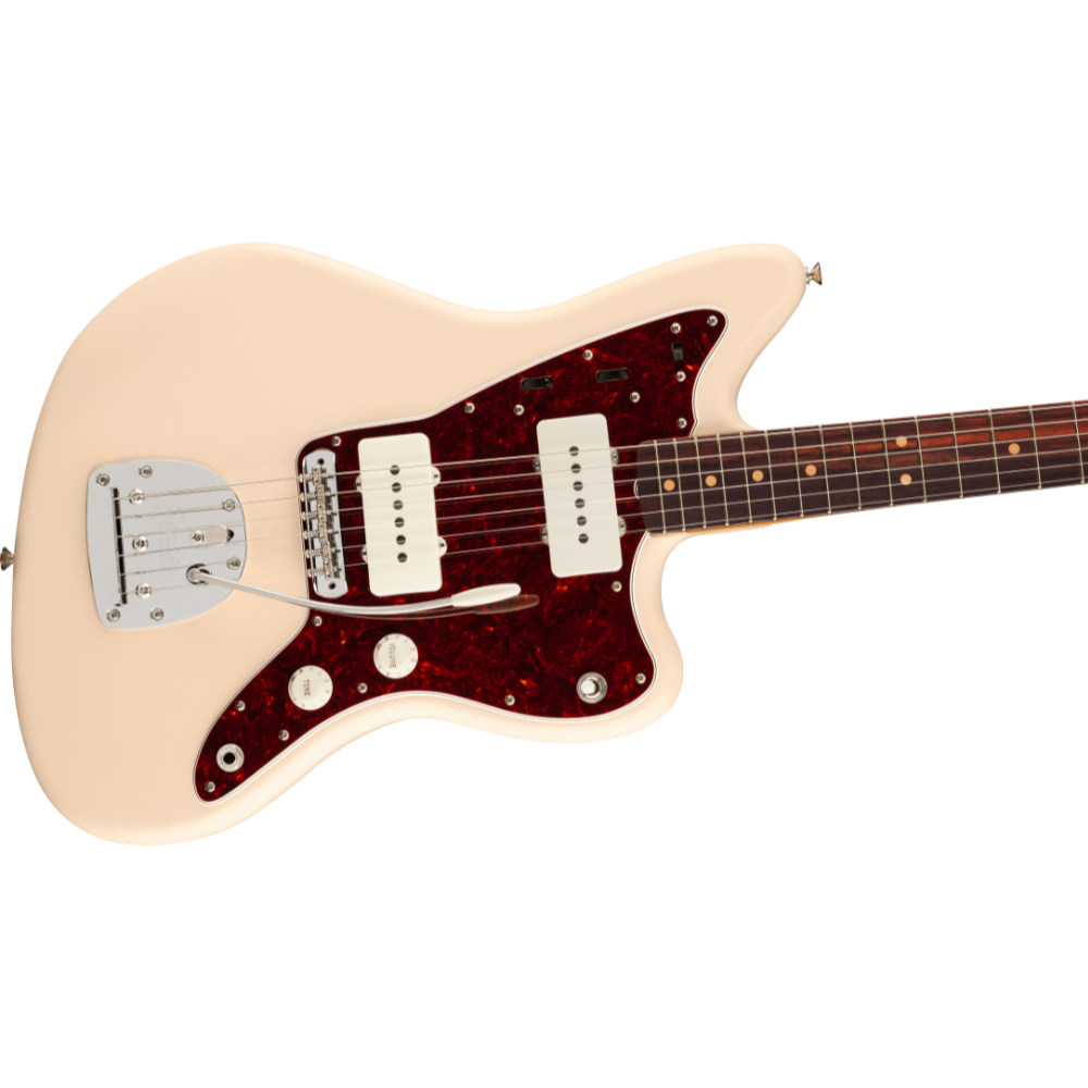 Fender フェンダー Vintera III Mid ’60s Jazzmaster RW Olympic White エレキギター ジャズマスター ボディ斜めアングル画像