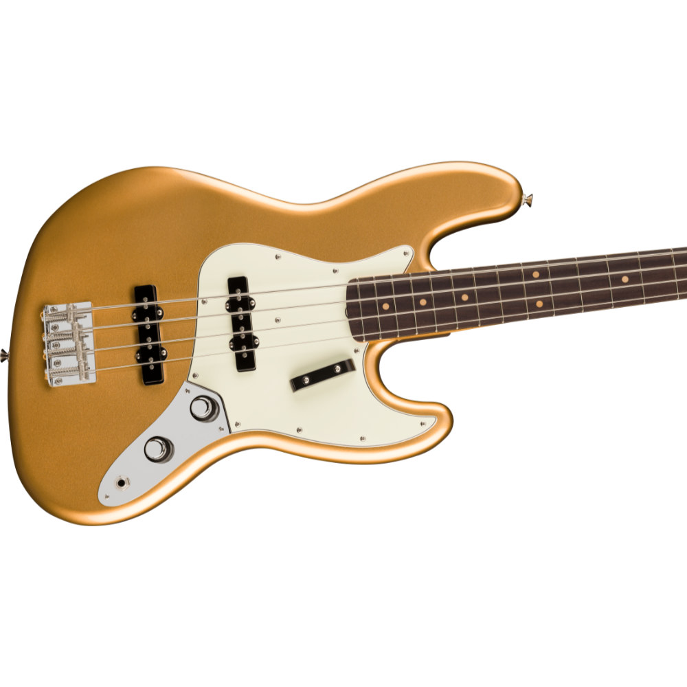 Fender フェンダー Vintera III Early ’60s Jazz Bass RW Aztec Gold エレキベース ジャズベース ボディ斜めアングル画像