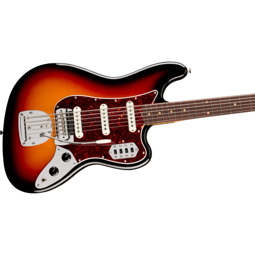 Fender フェンダー Vintera III Early ’60s Bass VI RW 3-Color Sunburst 6弦エレキベース ボディ斜めアングル画像