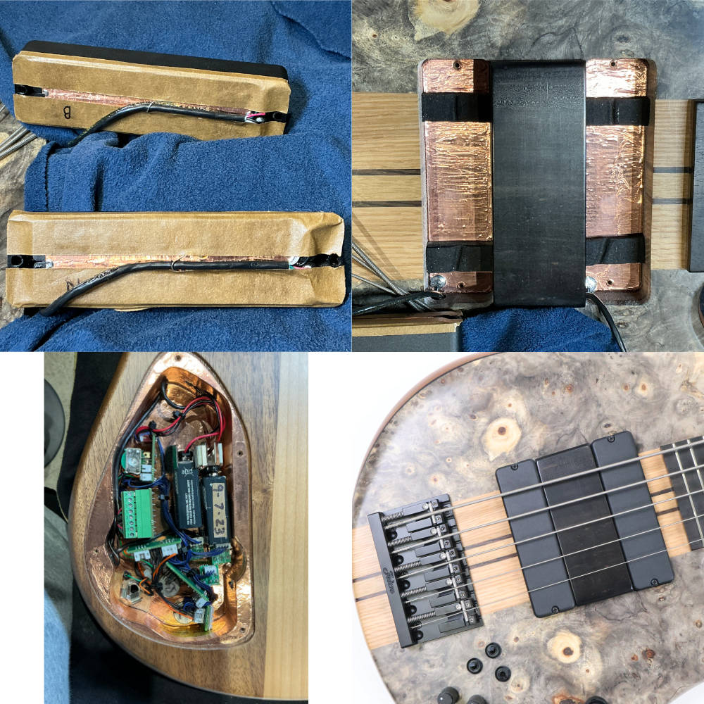 【中古】Fodera フォデラ Matt Garrison Signature Imperial 5 Elite Buckeye burl 2023年製 Hi-C 5弦エレキベース 詳細画像
