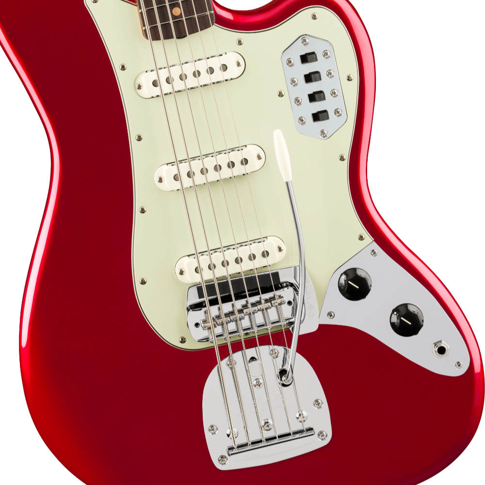 Fender フェンダー Vintera III Early ’60s Bass VI RW Candy Apple Red 6弦エレキベース ボディ画像