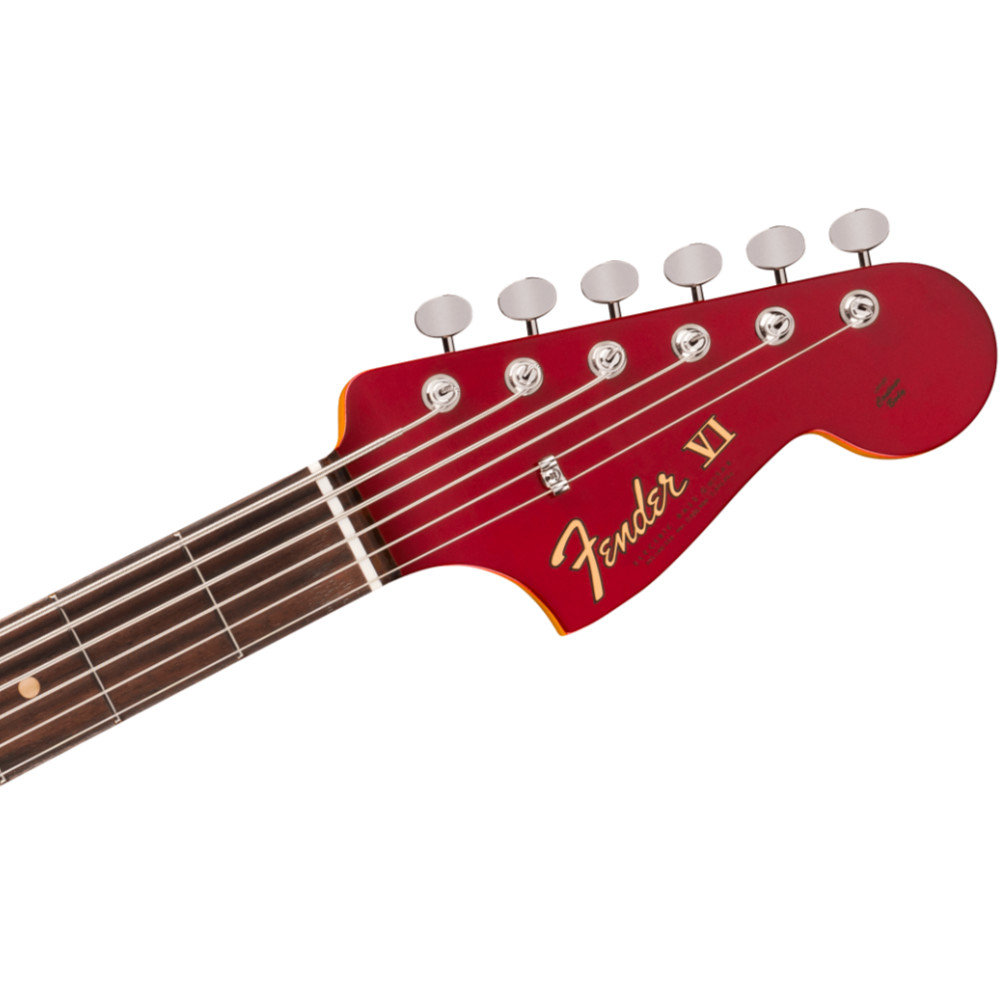 Fender フェンダー Vintera III Early ’60s Bass VI RW Candy Apple Red 6弦エレキベース ヘッド画像