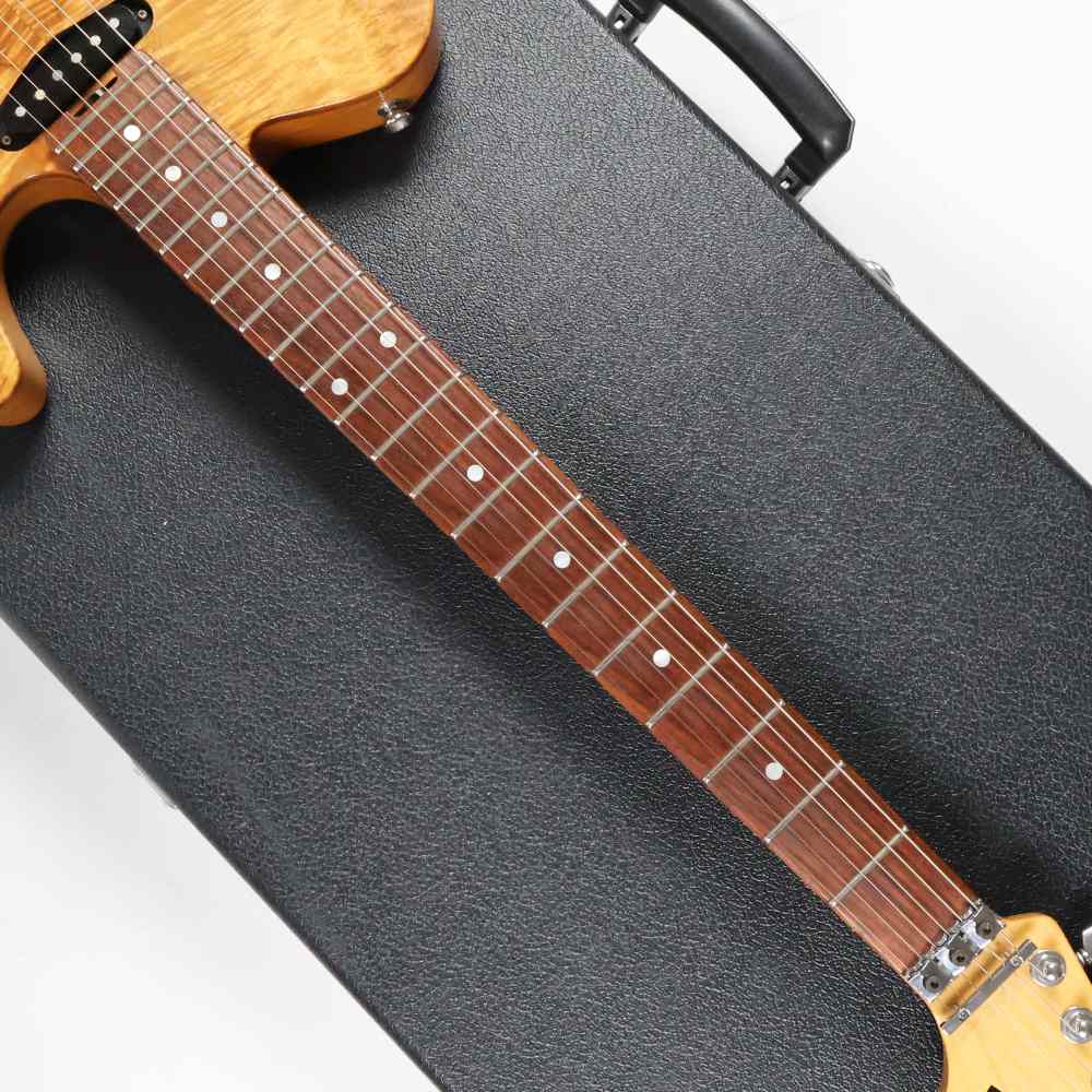 【中古】 エレキギター ESP TE-350DT KOA 2002年頃製造 フレイムコアトップ フロイドローズブリッジ Seymour Duncanピックアップ搭載 ネック