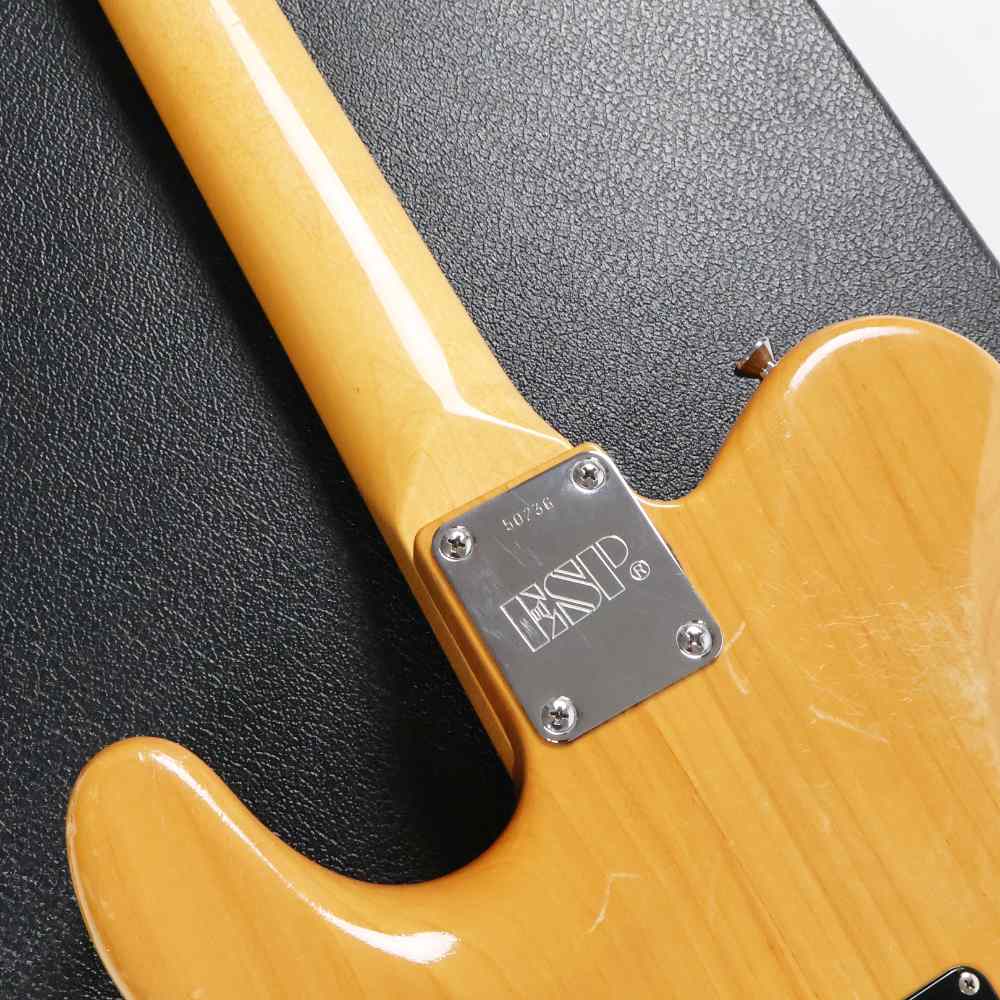 【中古】 エレキギター ESP TE-350DT KOA 2002年頃製造 フレイムコアトップ フロイドローズブリッジ Seymour Duncanピックアップ搭載 ネックプレート