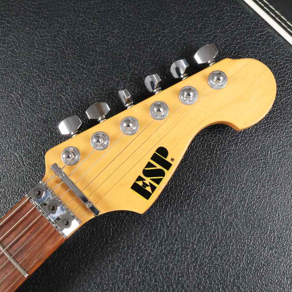 【中古】 エレキギター ESP TE-350DT KOA 2002年頃製造 フレイムコアトップ フロイドローズブリッジ Seymour Duncanピックアップ搭載 ヘッド画像