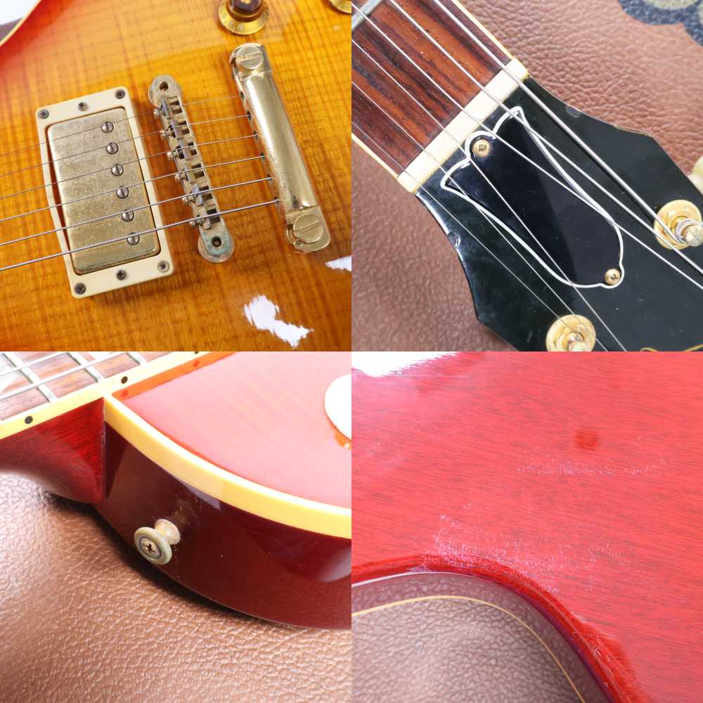 【中古】 エレキギター Gibson Les Paul Re-issue Heritage Dark Sunburst with Gold Hardware1988年製 Pre-Historic Custom Shopデカールあり ゴールドパーツ 基盤ピックアップ搭載 プレヒストリック 傷
