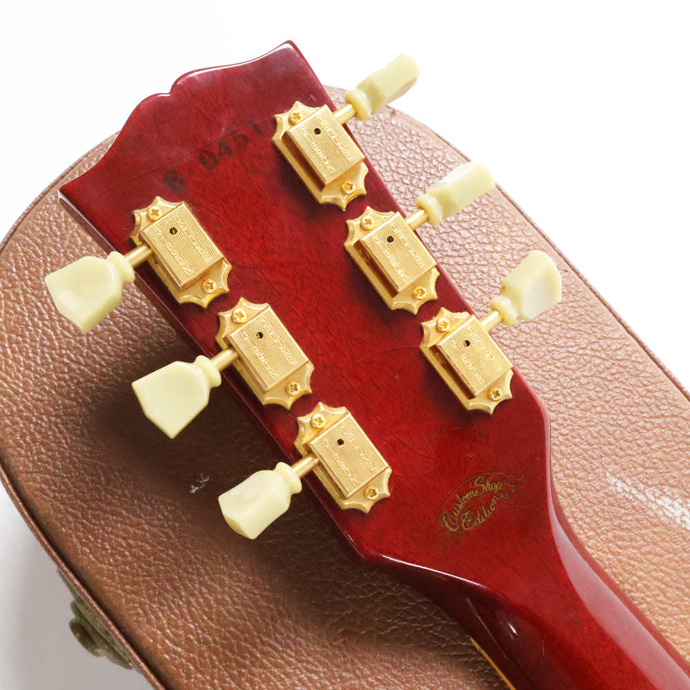 【中古】 エレキギター Gibson Les Paul Re-issue Heritage Dark Sunburst with Gold Hardware1988年製 Pre-Historic Custom Shopデカールあり ゴールドパーツ 基盤ピックアップ搭載 プレヒストリック ヘッド裏画像