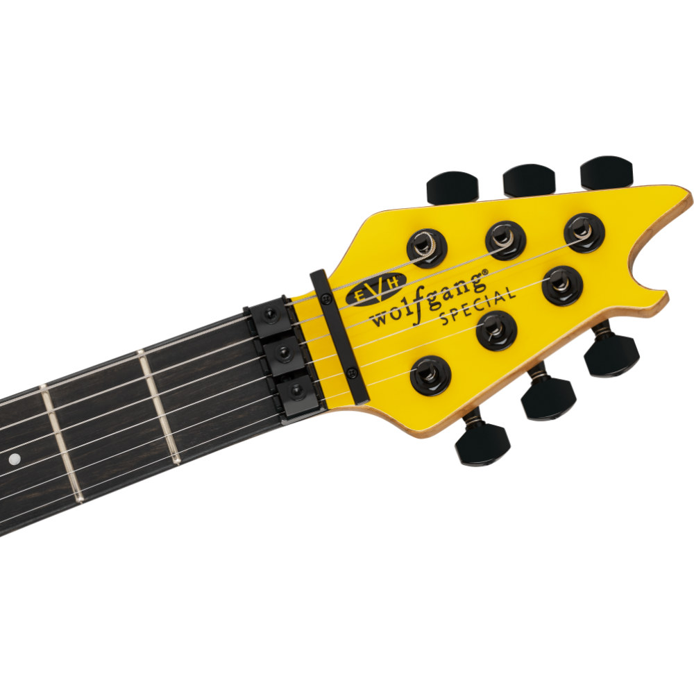 EVH イーブイエイチ Wolfgang Special Baked Maple EBY Caution Yellow エレキギター ヘッド画像