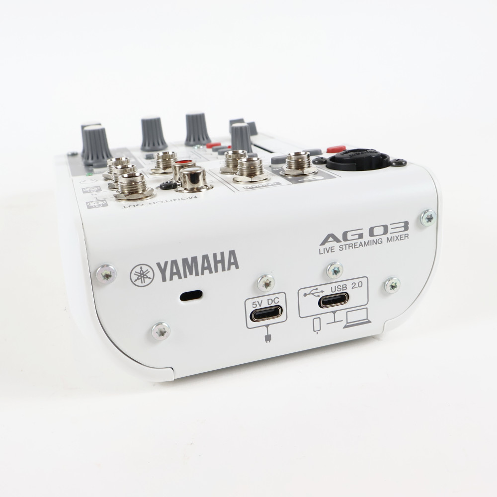 【中古】 ミキサー ヤマハ YAMAHA AG03 mk2 W ライブストリーミングミキサー ホワイト 詳細画像