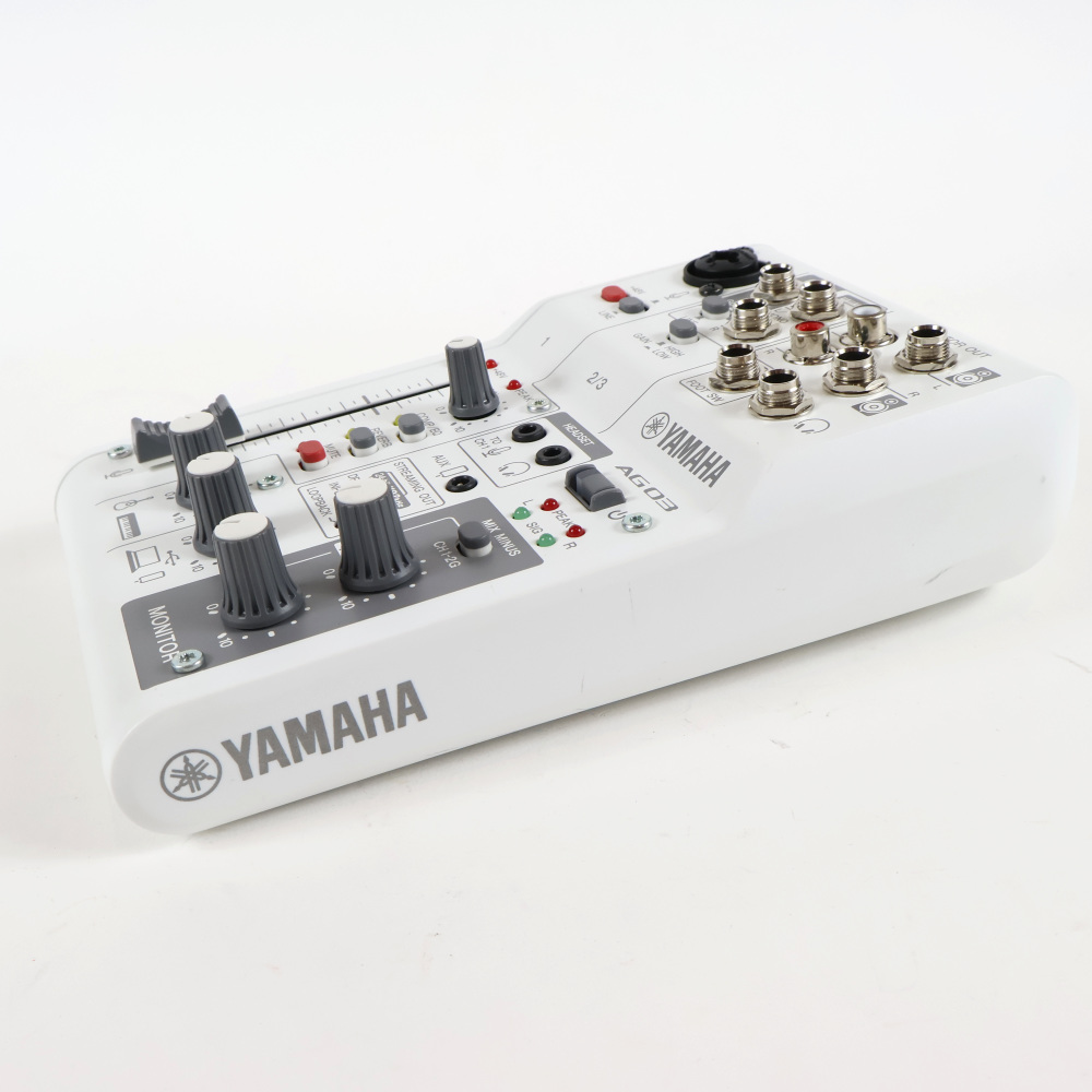 【中古】 ミキサー ヤマハ YAMAHA AG03 mk2 W ライブストリーミングミキサー ホワイト 詳細画像