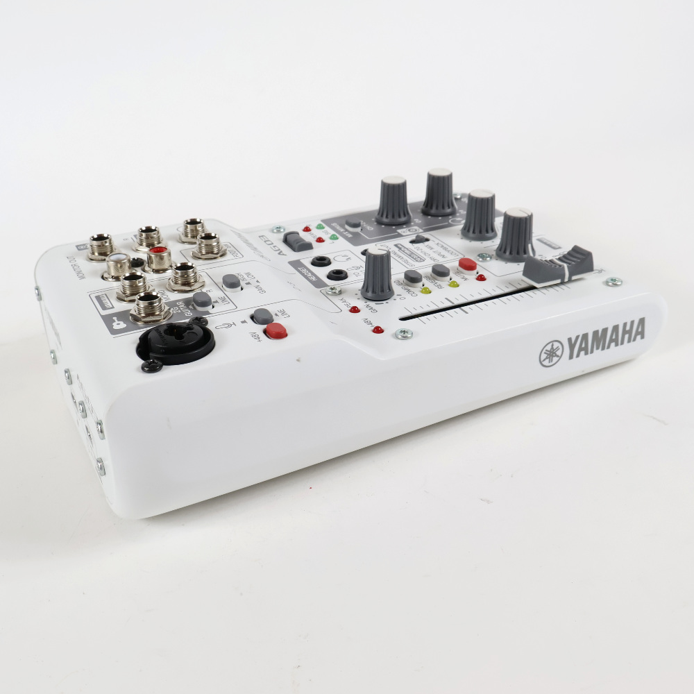 【中古】 ミキサー ヤマハ YAMAHA AG03 mk2 W ライブストリーミングミキサー ホワイト 詳細画像