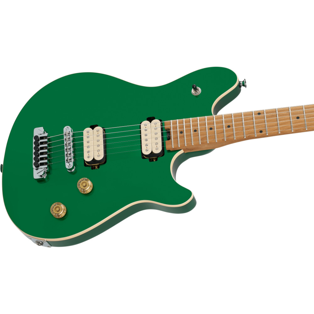 EVH イーブイエイチ Wolfgang Special TOM Baked Maple Fingerboard Kandy Green エレキギター ボディ斜めアングル画像