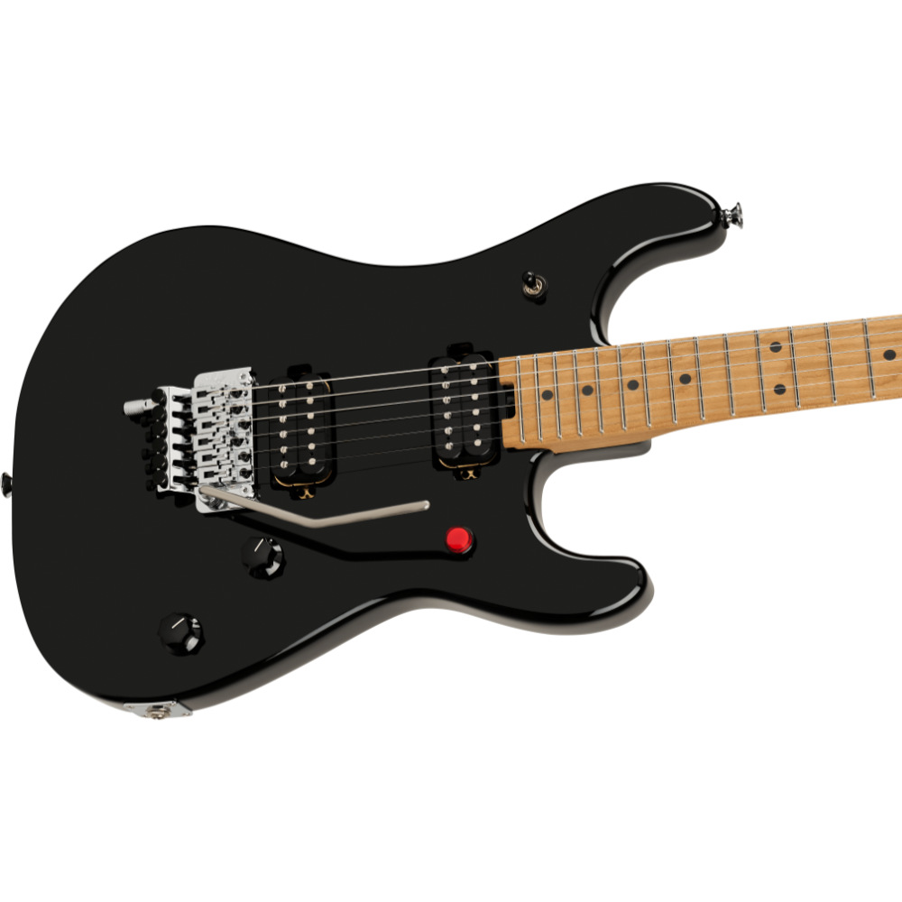 EVH イーブイエイチ 5150 Series Deluxe Baked Maple Black エレキギター ボディ斜めアングル画像