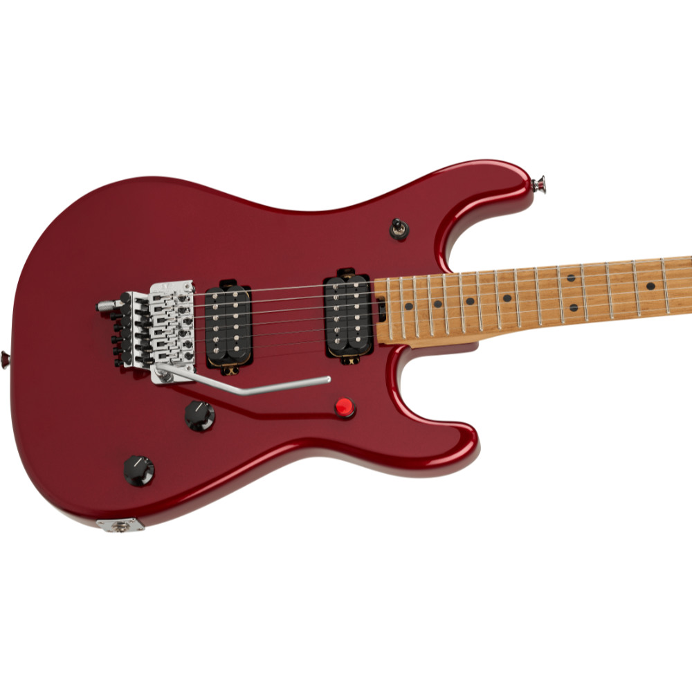 EVH イーブイエイチ 5150 Series Deluxe Baked Maple Candy Apple Red Metallic エレキギター ボディ斜めアングル画像