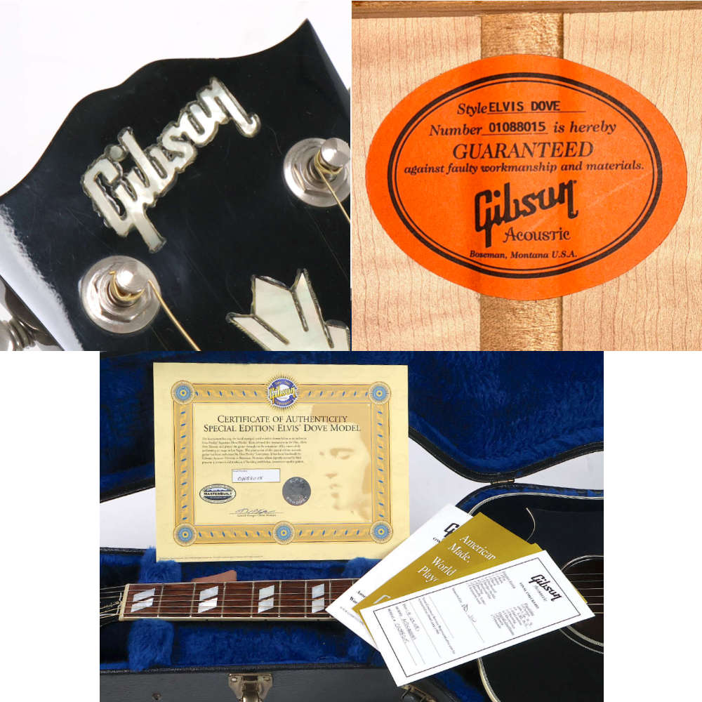 【中古】 アコースティックギター Gibson Elvis Dove Special Edition 2008年製 Elvis Presley Signature ギブソン エルビス・プレスリー ダブ Foo Fighters Dave Grohl ヘッド、ラベル、付属品