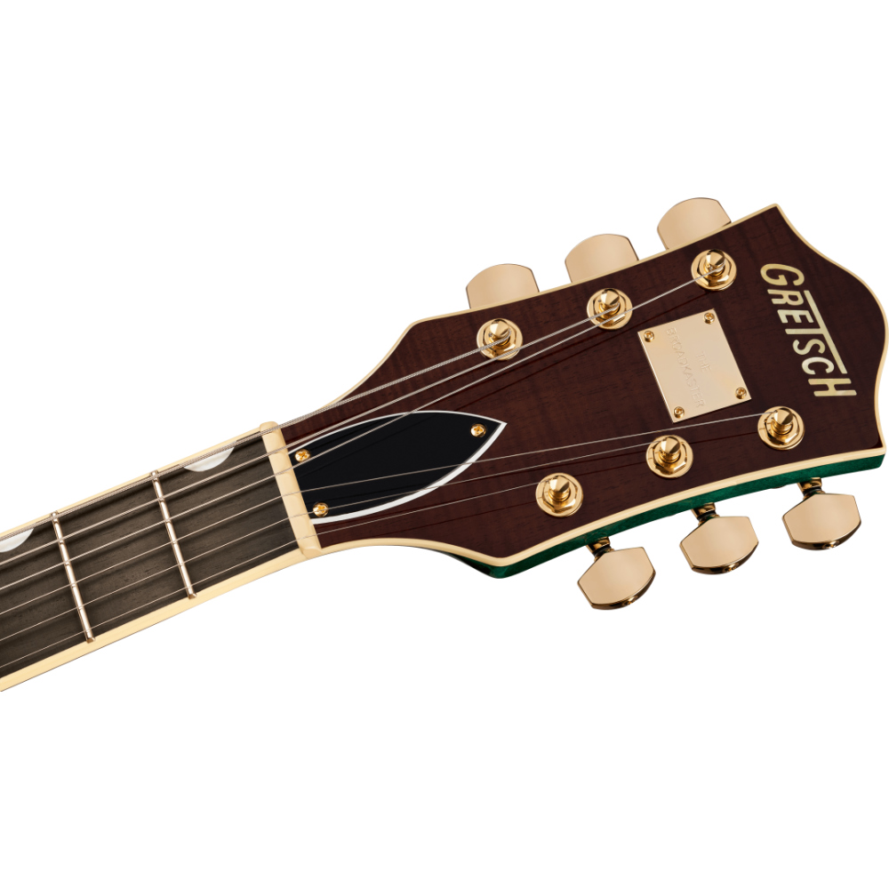 GRETSCH グレッチ Broadkaster Jr. LX Figured Center Block with String-Thru Bigsby and Gold Hardware Ebony Fingerboard Tropic Aura エレキギター ヘッド