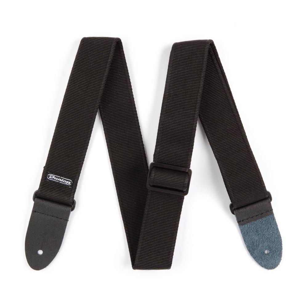 【訳あり】JIM DUNLOP D3809BK Classic Woven Straps Solid Black ギターストラップ アウトレット