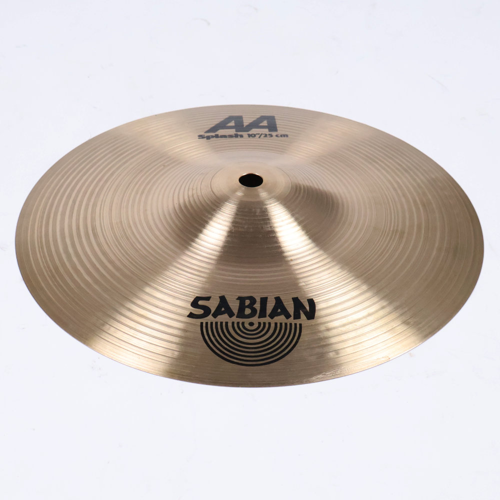 【中古】 スプラッシュシンバル セイビアン SABIAN AA SPLASH 10インチ 本体画像 斜め
