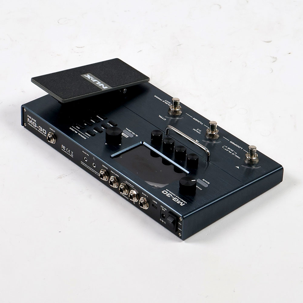 【中古】 マルチエフェクター ニューエックス NUX MG-30 マルチエフェクター 全体