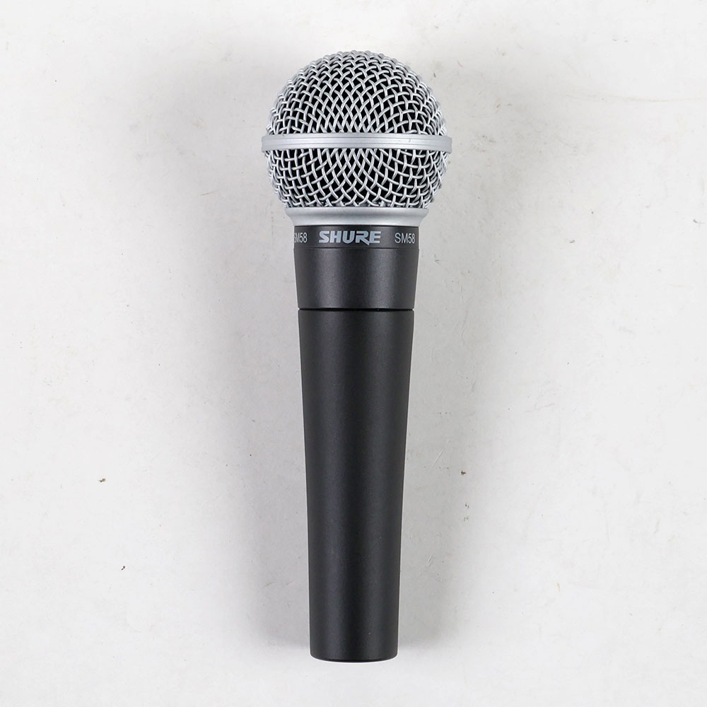 【中古】 マイク ダイナミックマイク ボーカル用 SHURE SM58 シュアー 58 ゴッパ シュア 正面