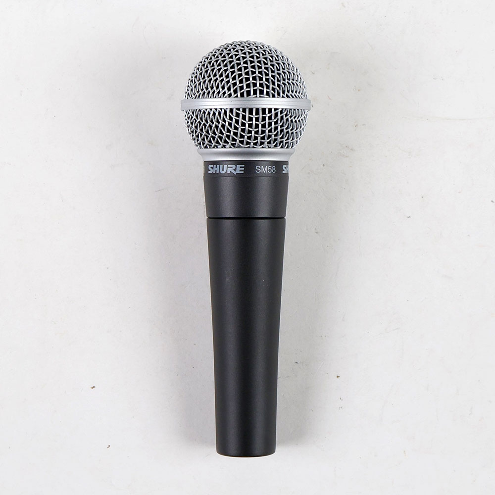 【中古】 マイク ダイナミックマイク ボーカル用 SHURE SM58 シュアー 58 ゴッパ シュア 正面