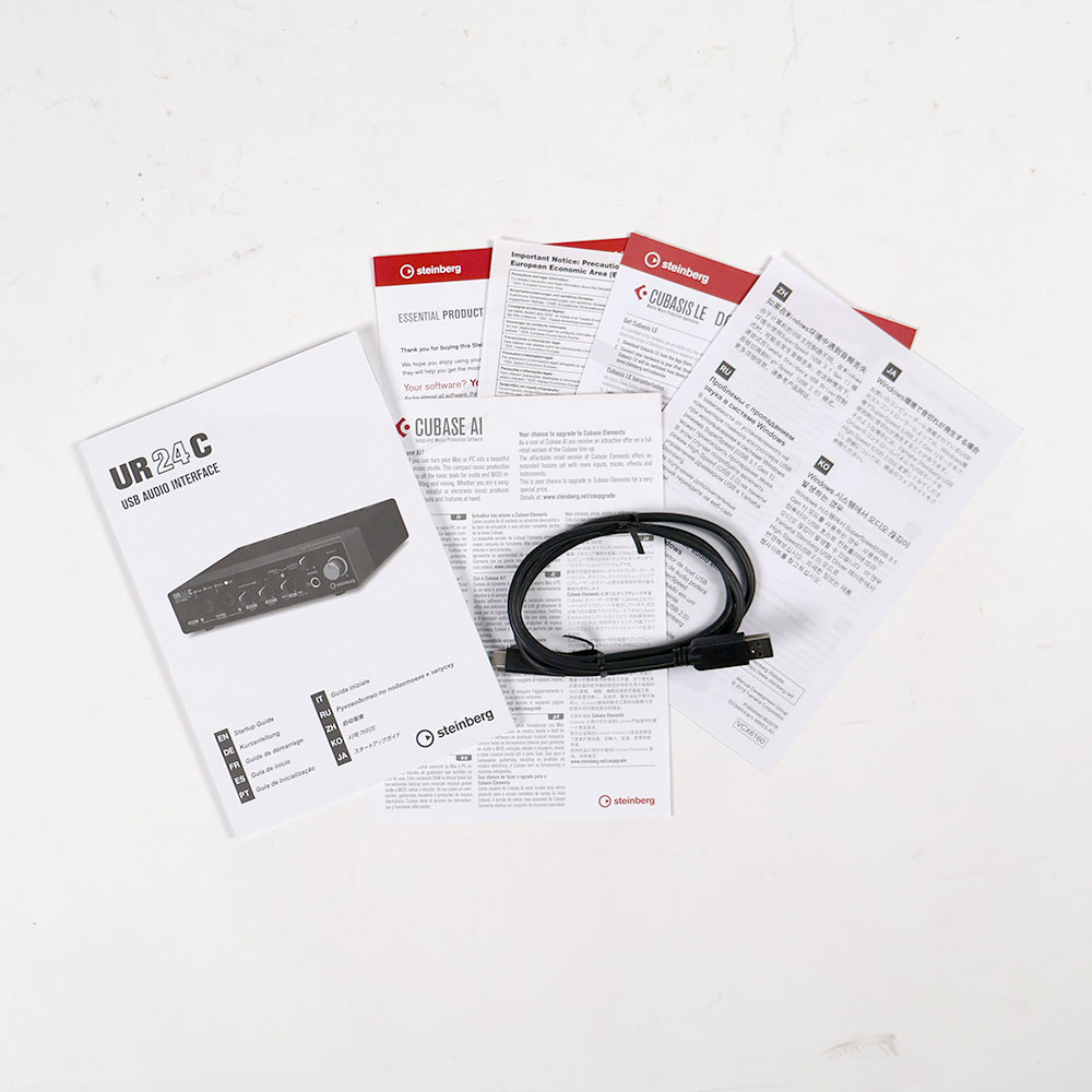 【中古】 オーディオインターフェイス Steinberg UR24C スタインバーグ USBオーディオインターフェース 付属品