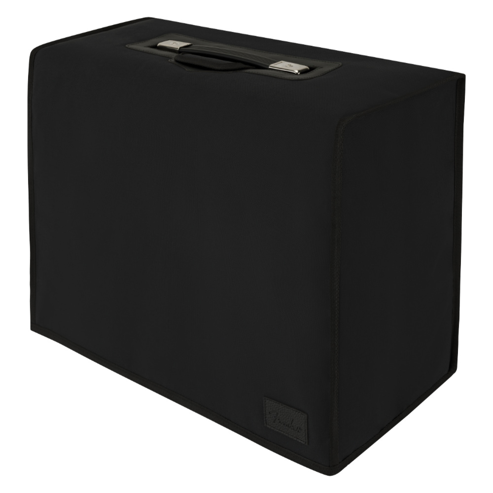 Fender フェンダー Deluxe Padded Princeton Reverb Amplifier Cover ブラック アンプカバー 斜めアングル画像
