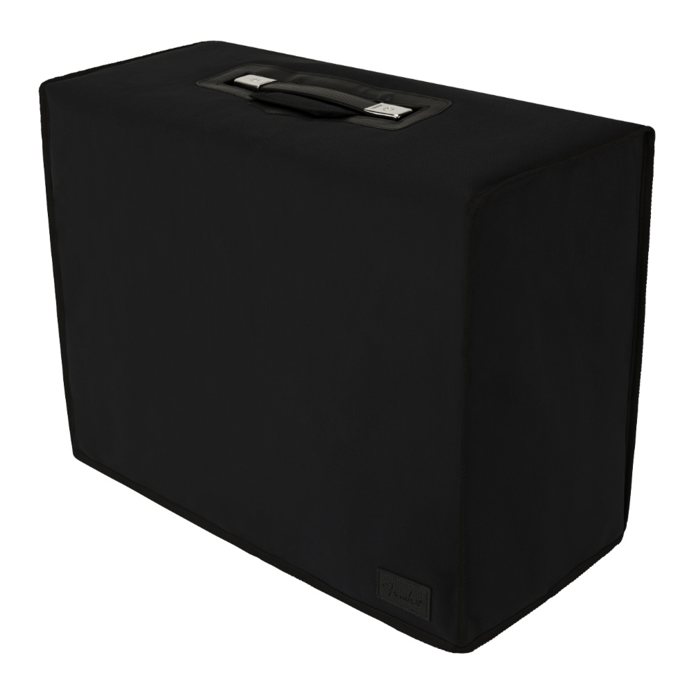Fender フェンダー Deluxe Padded Hot Rod Deluxe FR-12 Amplifier Cover ブラック アンプカバー 斜めアングル画像