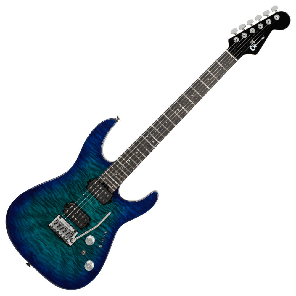 Charvel シャーベル Pro-Mod Plus DK24 HH 2PT EB QM Ebony Fingerboard - Chlorine Burst エレキギター