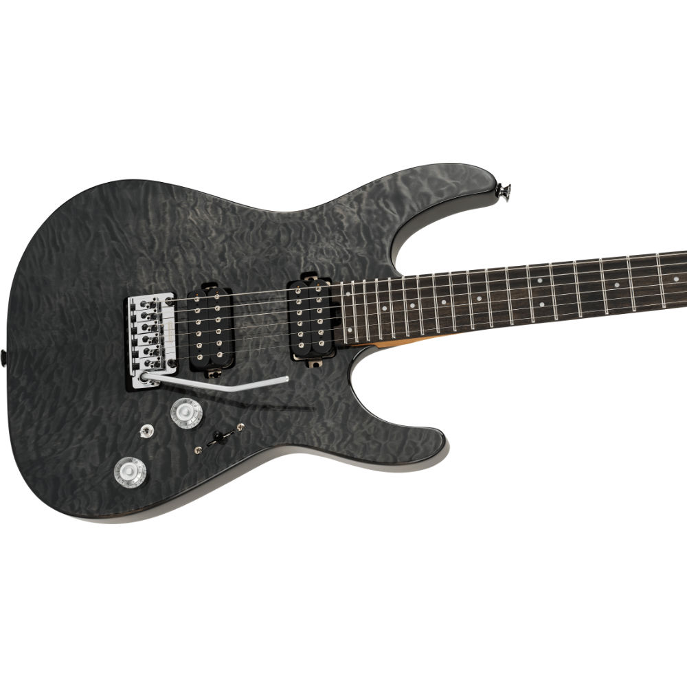 Charvel シャーベル Pro-Mod Plus DK24 HH 2PT EB QM Ebony Fingerboard - Midnight Ocean エレキギター トップ