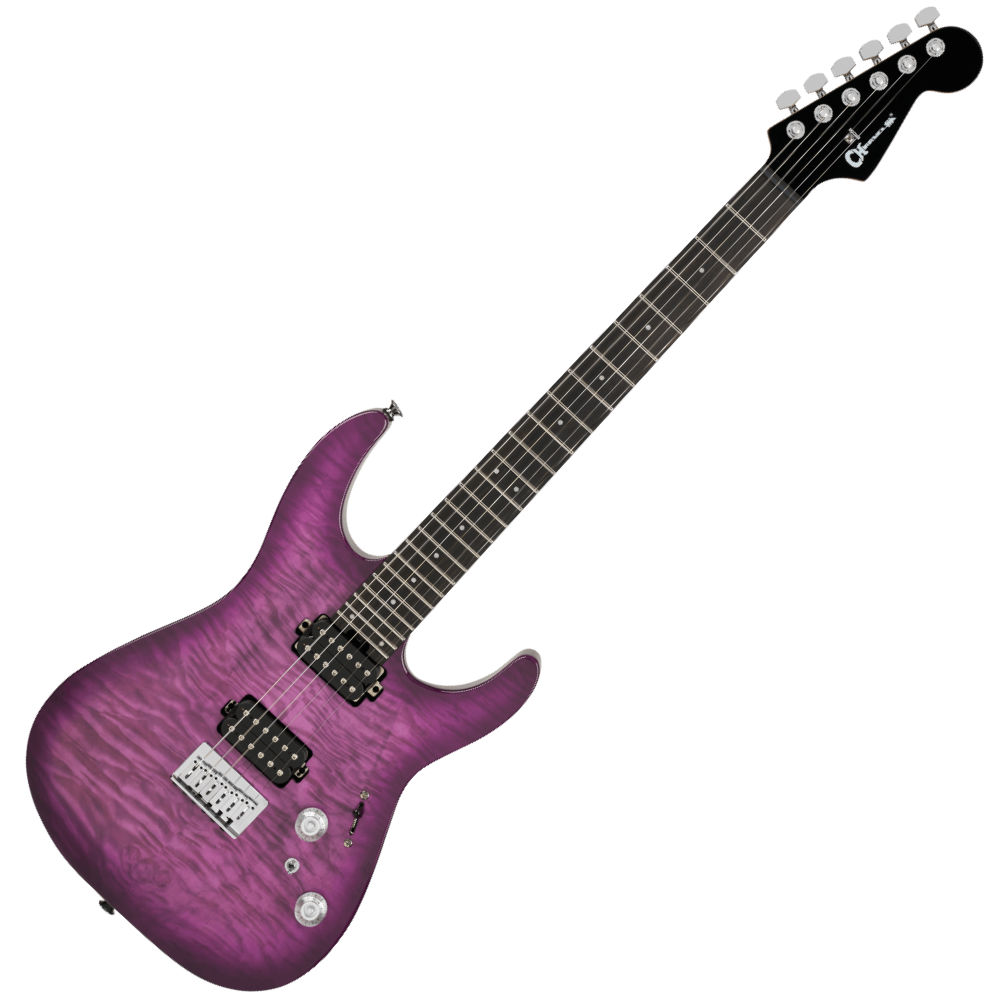 Charvel シャーベル Pro-Mod Plus DK24 HH HT EB QM Ebony Fingerboard - Violet Radiance エレキギター