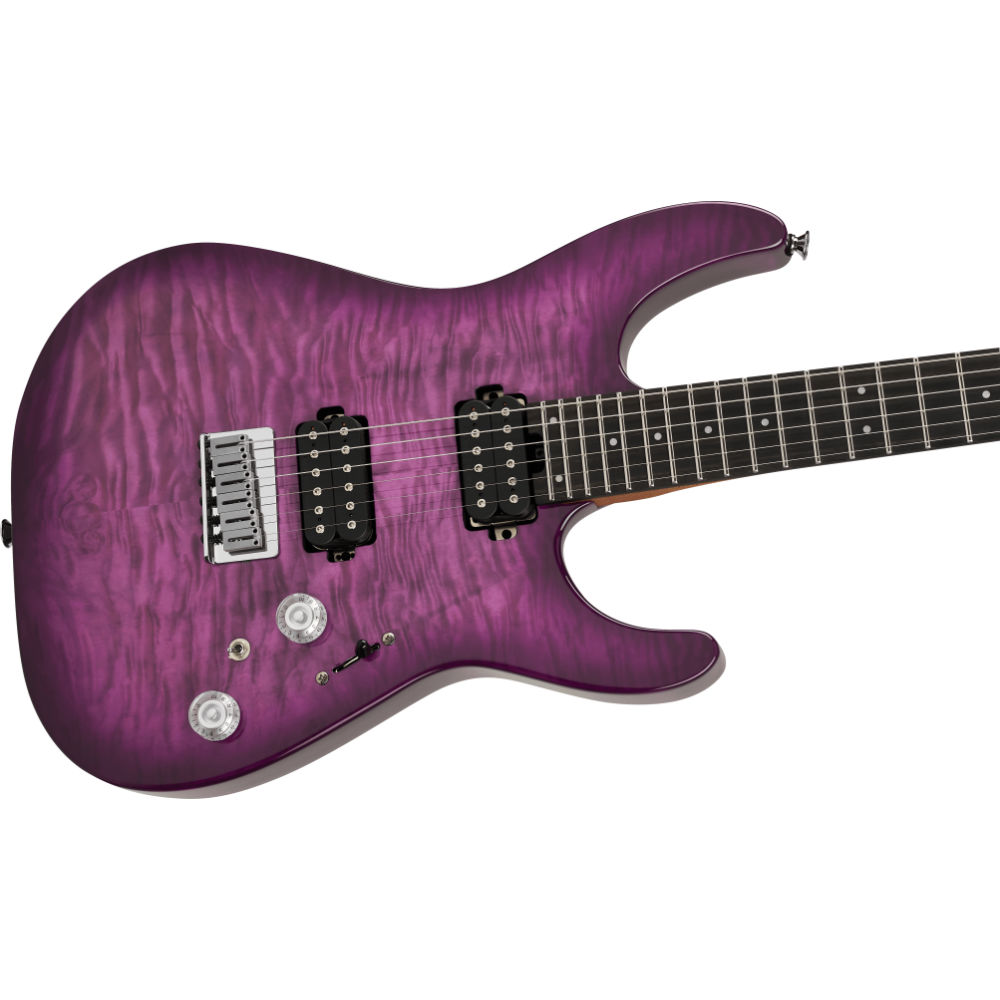 Charvel シャーベル Pro-Mod Plus DK24 HH HT EB QM Ebony Fingerboard - Violet Radiance エレキギター トップ