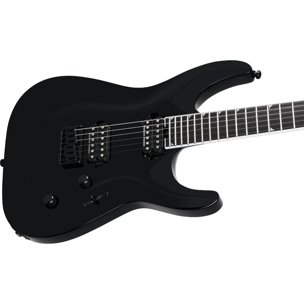 Jackson ジャクソン Pro Plus Series Soloist SLA2 HT Gloss Black エレキギター ボディ斜めアングル画像