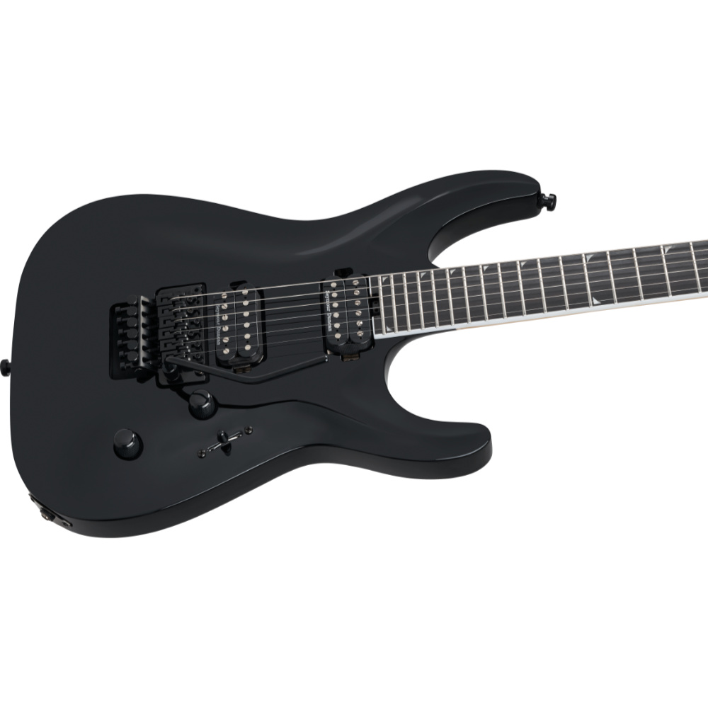 Jackson ジャクソン Pro Plus Series Soloist SLA2 Gloss Black エレキギター ボディ斜めアングル画像