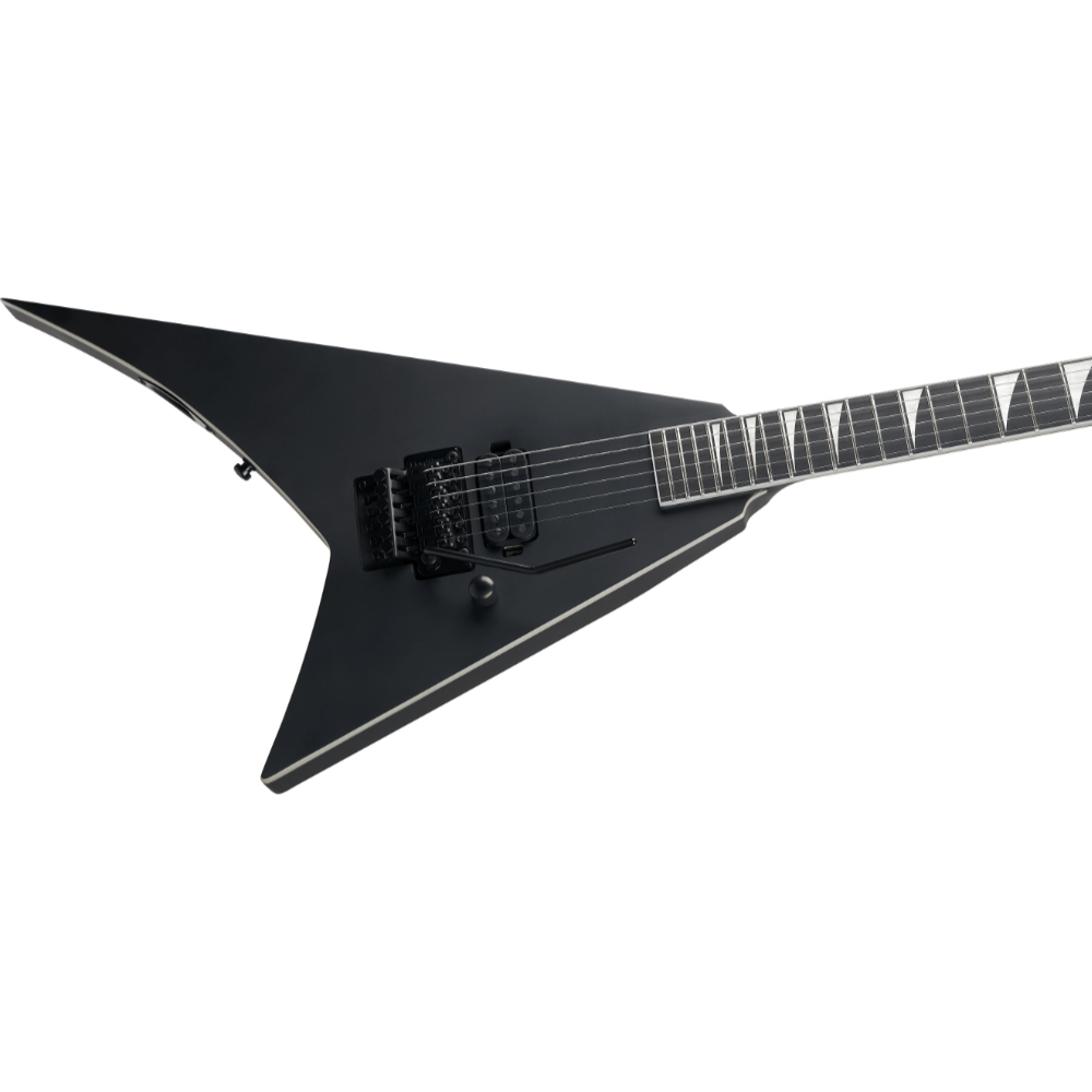 Jackson ジャクソン Pro Plus Pure Metal Limited Edition Rhoads RR1A Satin Black エレキギター ボディ斜めアングル画像