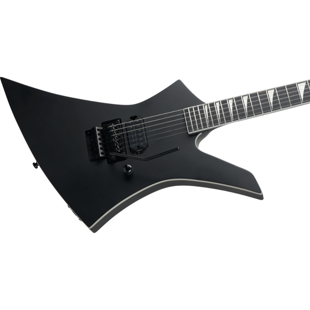 Jackson ジャクソン Pro Plus Pure Metal Limited Edition Kelly KE1A Satin Black エレキギター ボディ斜めアングル画像