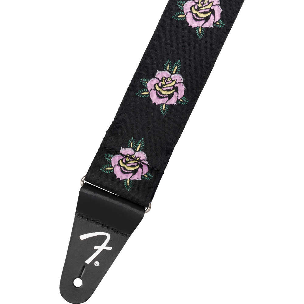 Fender フェンダー Rose Strap Pink 2インチ ギターストラップ レザーエンド画像