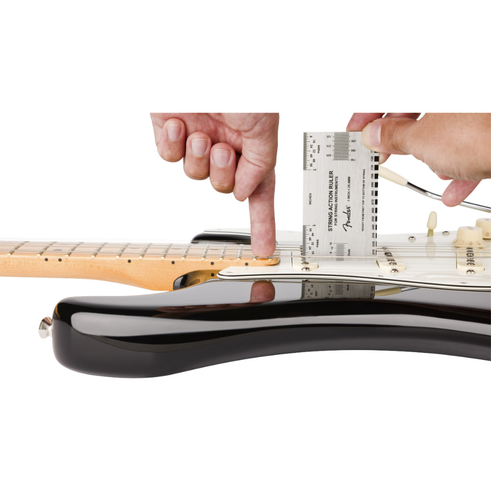 Fender フェンダー String Action Gauge ストリングアクションゲージ 弦高調整用ゲージ 定規 使用例画像2
