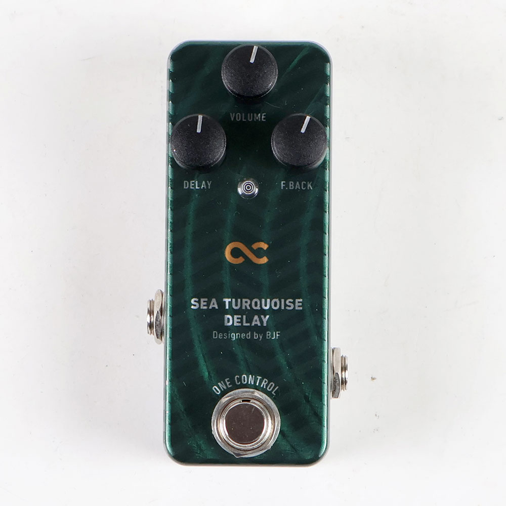 【中古】 One Control SEA TURQUOISE DELAY ディレイ ギターエフェクター 正面
