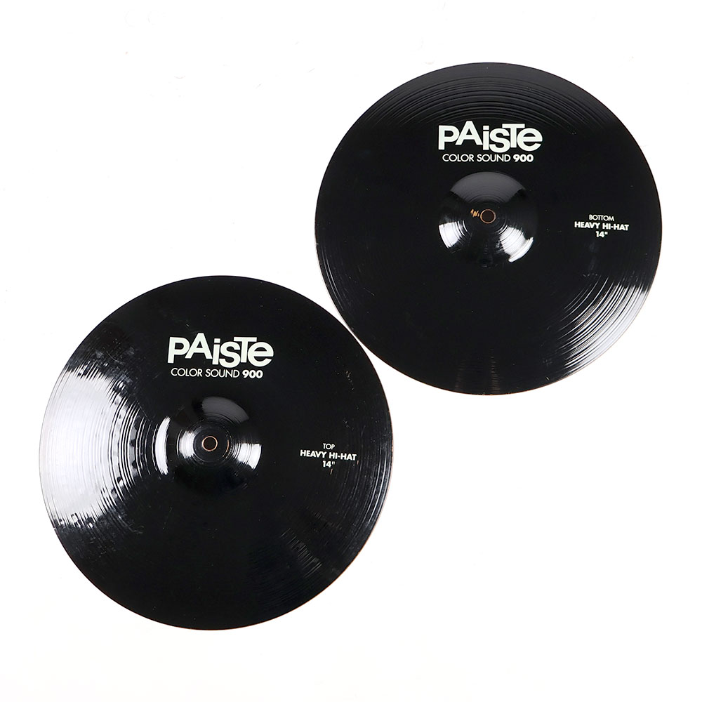 【中古】 ハイハットシンバル ペア パイステ PAISTE Color Sound 900 Black Heavy Hi-Hat 14インチ ペア