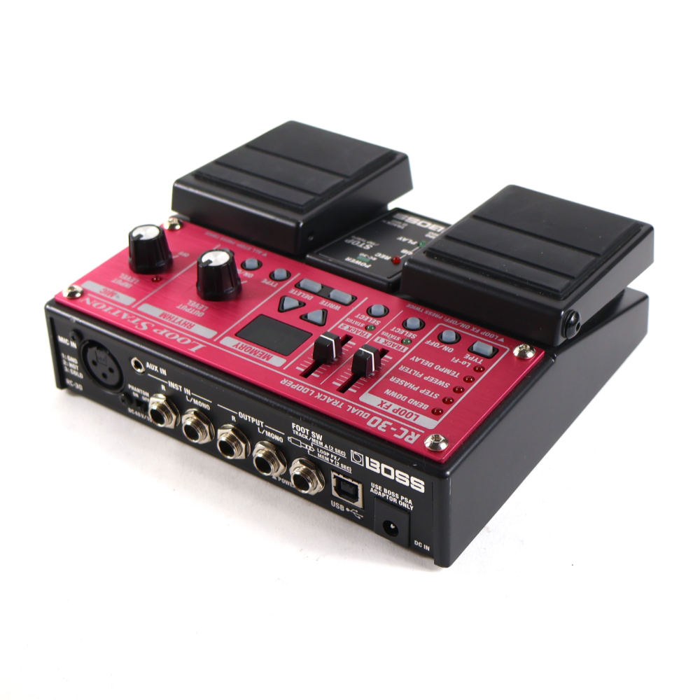 【中古】 ルーパー ループステーション BOSS RC-30 LOOP STATION 最大3時間の録音 99フレーズのメモリー 斜めアングル画像